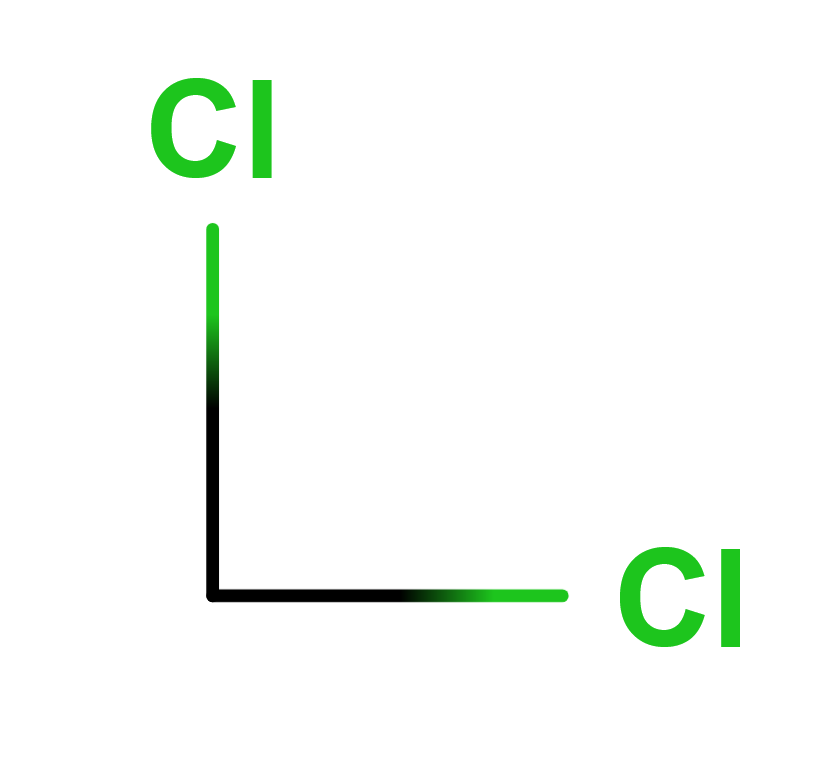 Dichloromethane 2D structure